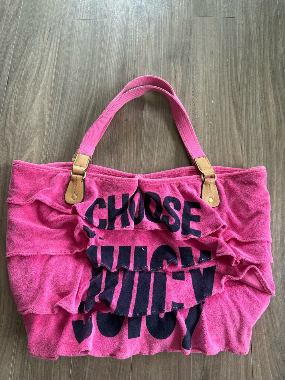 Y2K Style Juicy Couture XL Beachy Tote Bag